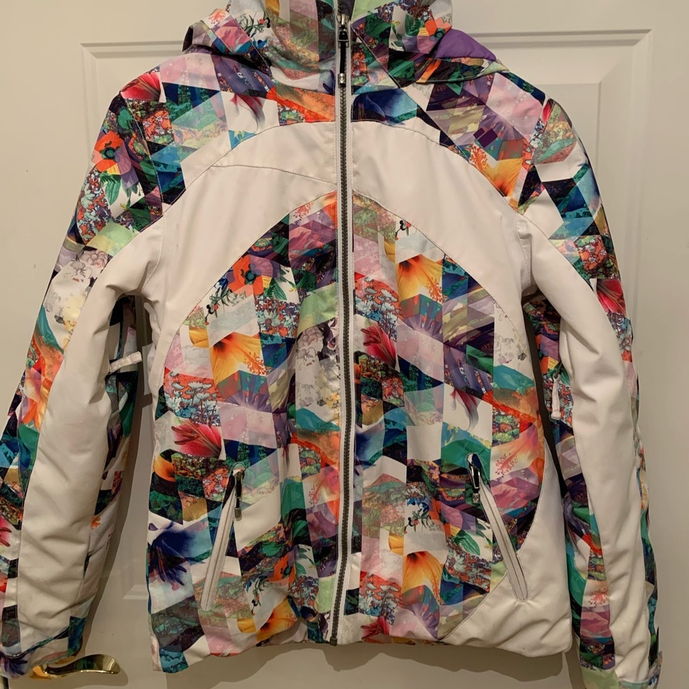 Obermeyer Junior Girls Tabor Insulated Jacket  Chevron XL